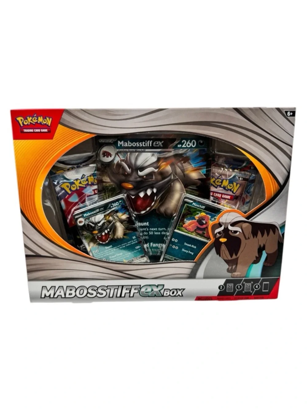 Pokemon TCG Mabosstiff ex Collection Box Kit Promo Factory Sealed Oversize Card